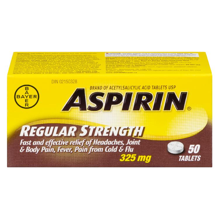 ASPIRIN TABS 325MG 50 S