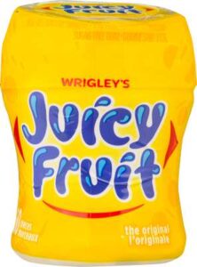 WRIGLEY JUICY FRT YELLOW BOTTLE