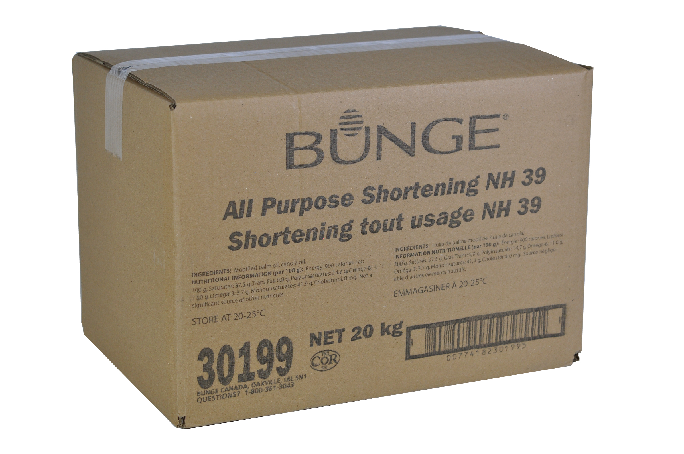BUNGE SHORTENING 39 NH