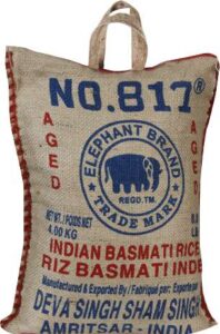 817 ELEPHANT BASMATI RICE 4KG