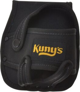 Kuny's HM-1218 large tape measure belt holder — fabric with metal clip