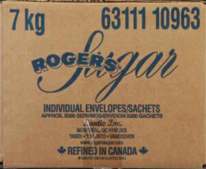 ROGERS  IND. SUGAR PACKETS 3.5 GR
