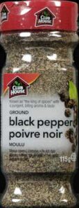 C.HSE PEPPER BLACK GRND