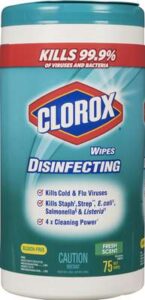 CLOROX WIPES FRSH SCENT 75CT