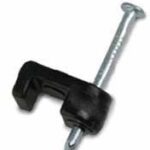 LOW VOLT WIRE STAPLE BLACK 25 PACK