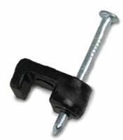 LOW VOLT WIRE STAPLE BLACK 25 PACK
