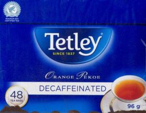TETLEY TEA ORG PEKOE DECF